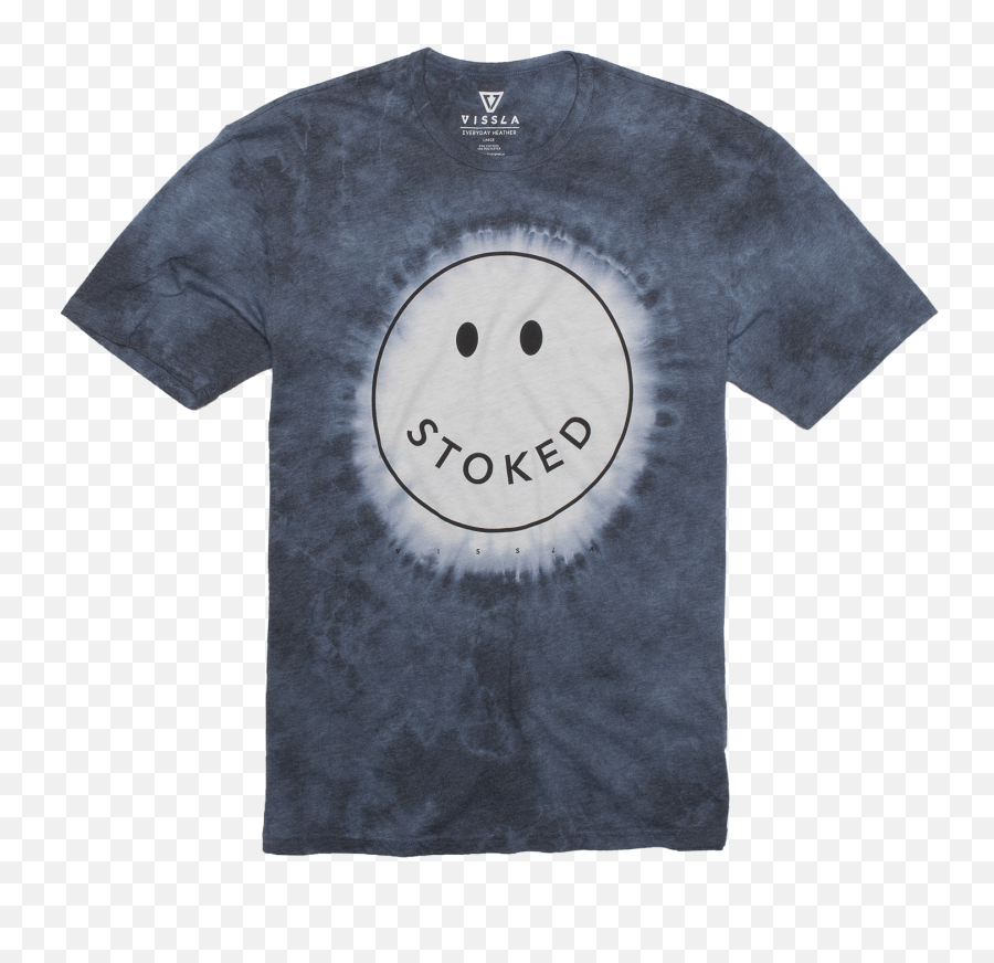 Stoked Tie Dye Tee Vissla - Stoked Smiley Face Vissla Emoji,Emoticon Cursor