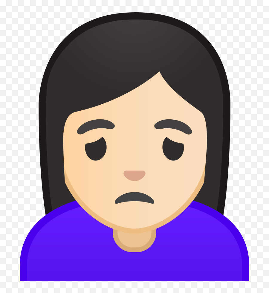 Person Frowning Emoji Png Image With No - Sad Person Icon Png,Person Frowning Emoji