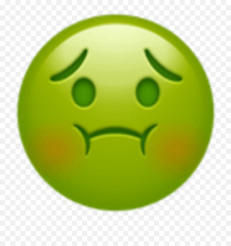 Iphoneemoji Emojiiphone Emoji Sticker - Sick Barf Emoji,Vomiting Emoticon