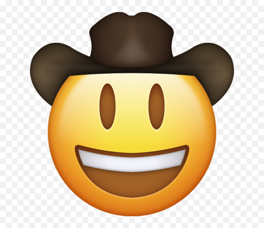 Cowboy Emoji Download Ios Emojis - Cowboy Emoji Transparent Background,Cowboy Emoji