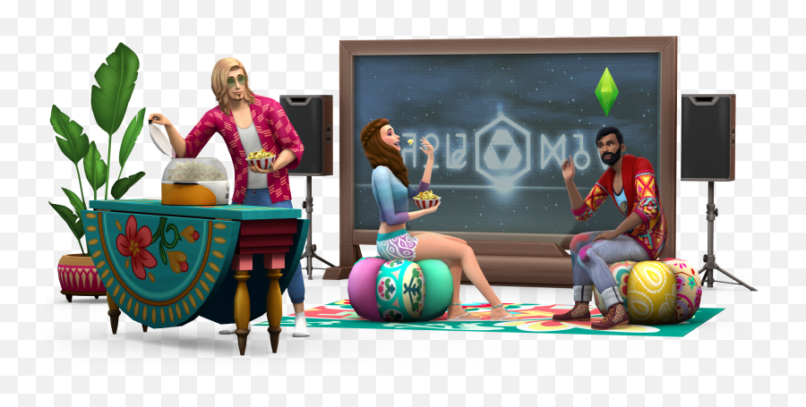 The Sims 4 Archives - Page 7 Of 13 Sim Connection Sims 4 Movie Hangout Renders Emoji,Flame Emoticon Sims 4 Get To Work