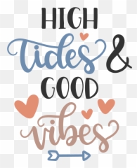 High Tides Good Vibes Clipart - Girly Emoji,Goodvibes With Hand Emoji