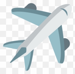 Airplane Emoji Clipart - Transparent Background Airplane Emoji,Flight Emoji