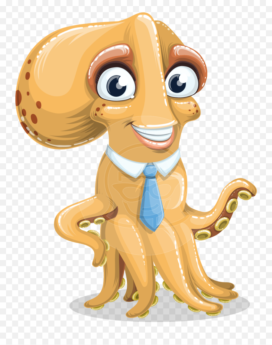 Business Octopus Cartoon Vector Character - 112 Illustrations Graphicmama Cartoon Eyes Vector Octopus Emoji,Ocotpus Emotions