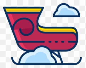 Santa Claus Christmas Day Smiley Text - Sled Emoji,Merry Christmas Emoticon