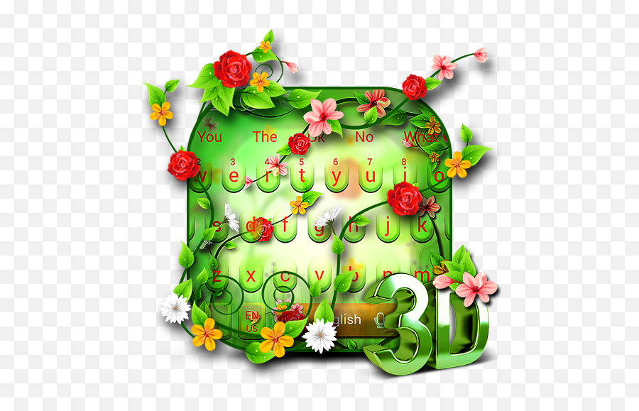 Shine Colorful Rose Keyboard - Floral Emoji,Emojis Gif Tristesa
