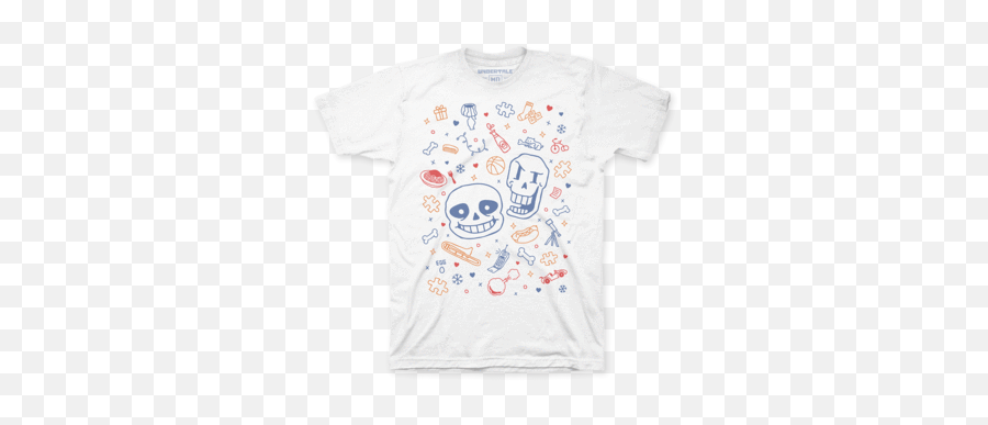 Undertale - Fangamer Shirt With Sans And Papyrus Emoji,Sans Papyrus Emoticons