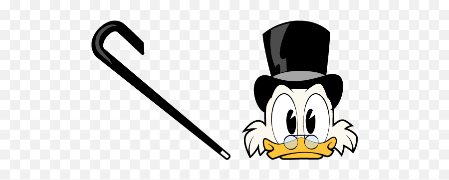 Ducktales Scrooge Mcduck And Cane - Ducktales Characters Emoji,Is Scrooge Mcduck A Red Emoji
