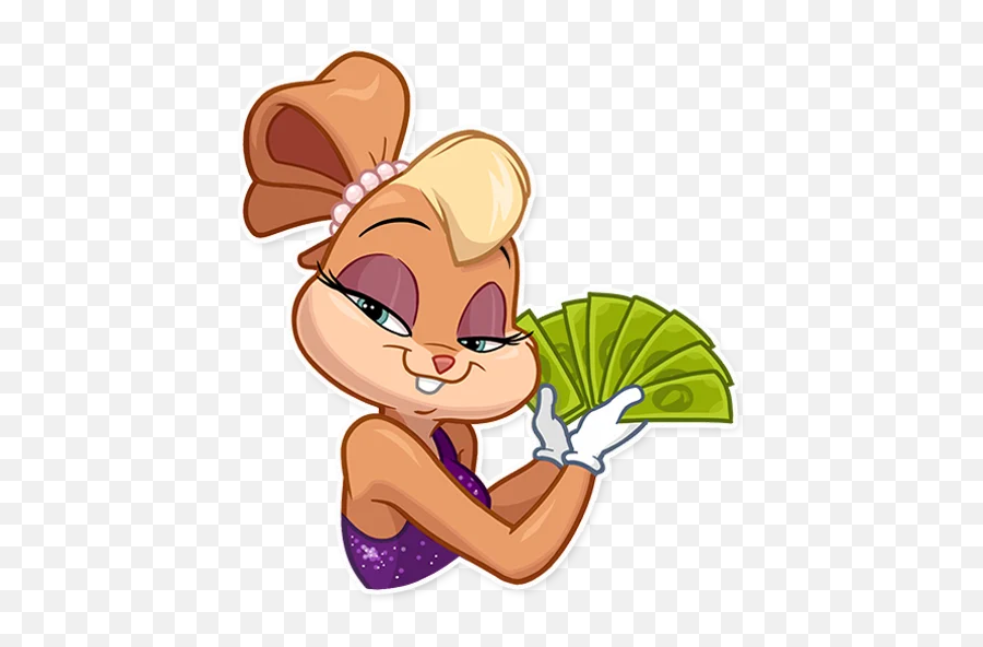 Telegram Sticker 17 From Collection Lola Bunny - Lola Bunny Sticker Whatsapp Emoji,Whatsapp Rabbit Emoticon