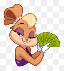 Telegram Sticker 17 From Collection Lola Bunny - Lola Bunny Sticker Whatsapp Emoji,Whatsapp Rabbit Emoticon