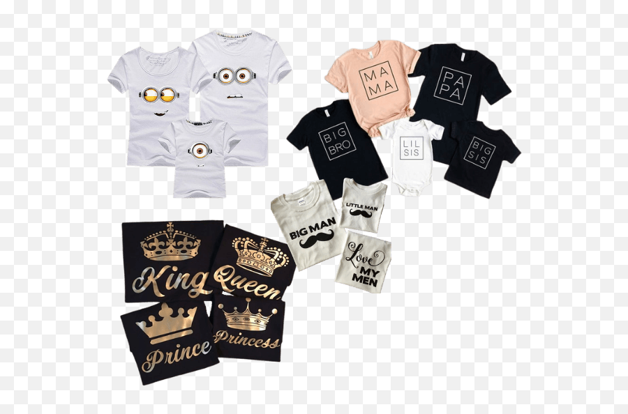 Camisetas Familiares Para Toda Ocasión - Matching Family Shirts For Mothers Day Emoji,Playeras De Emojis Para Cumplea?os