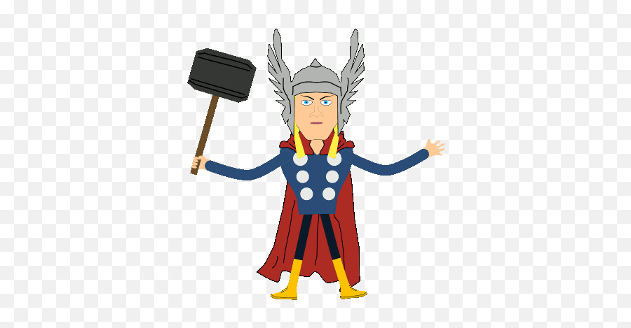 Gif Artist Thor Sticker For Ios - Thor Gif Sticker Emoji,Hammer Emoticon Gif