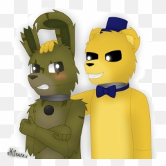 Springtrap X Golden Freddy Wallpapers - Wallpaper Cave Emoji,Fnaf My Emoji Springtrap