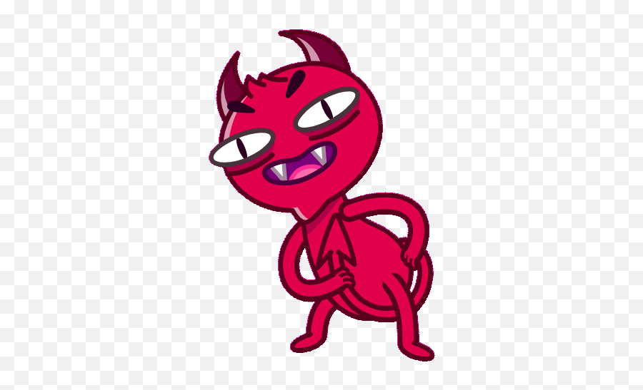 Sticker Maker - My Little Devil Fictional Character Emoji,Evil Emoticon Animated