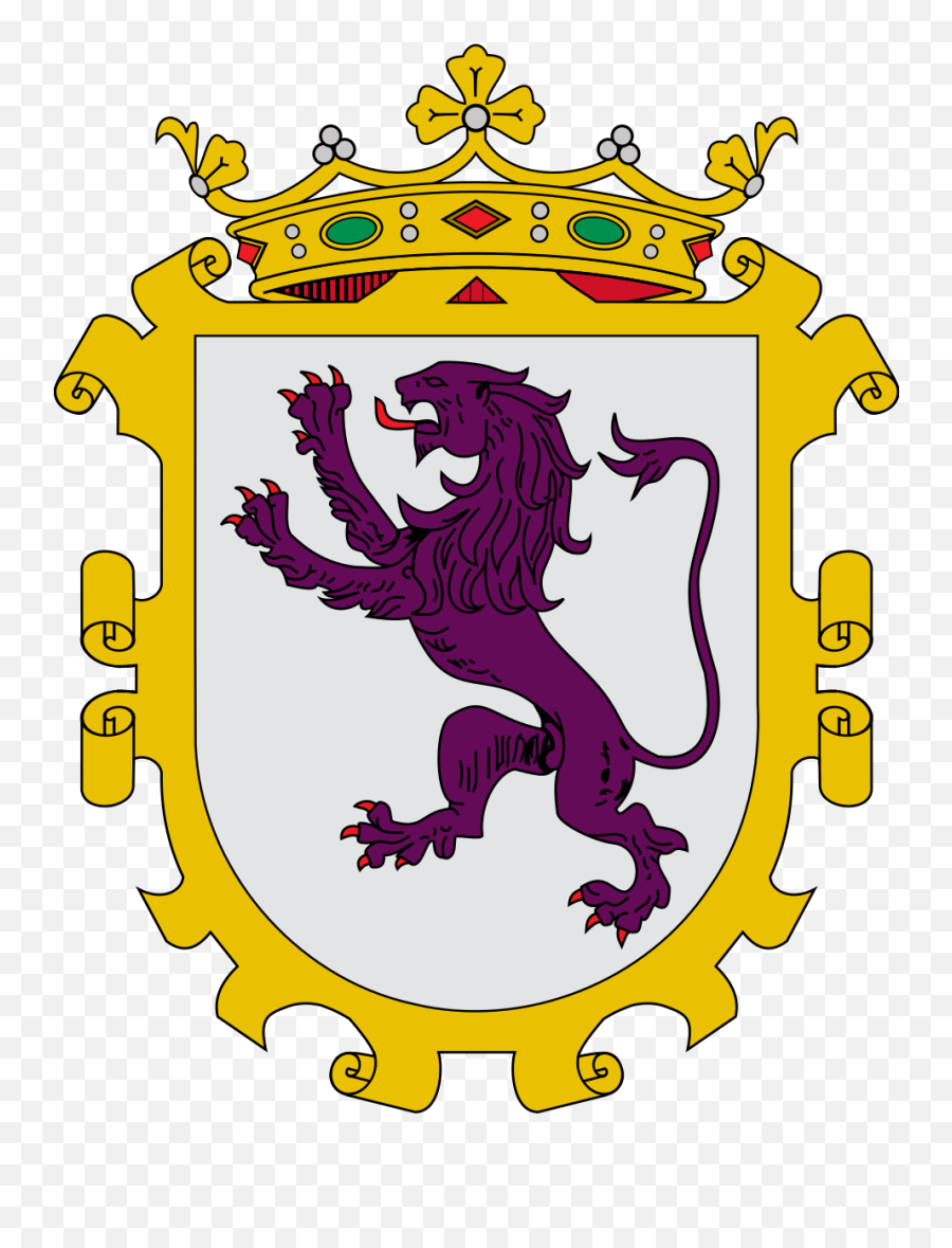Fileescudo De León Ciudadsvg Escudo De Armas Escudo - Gutierrez Significado Emoji,Firefan Emojis