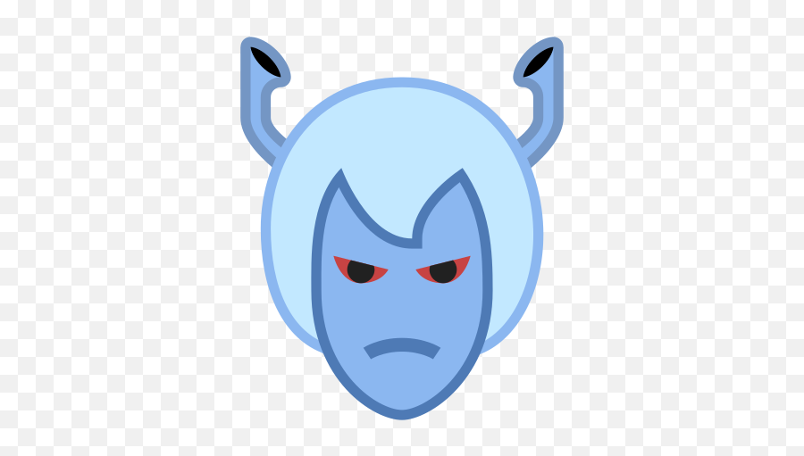 Andorian Head Icon In Office Style - Fictional Character Emoji,Emoticon Breath