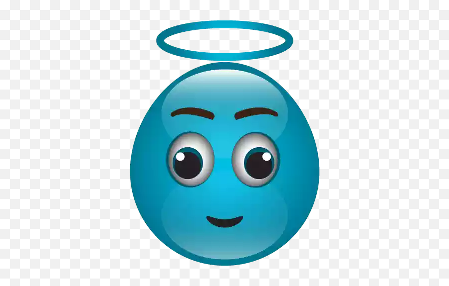 Cute Blue Emoji Hq Png Transparent Images - Yourpngcom,Emoticon For Cute