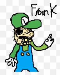 Luigi On Crack Clipart - Full Size Clipart 2916728 Emoji,Emoticon Face Crack