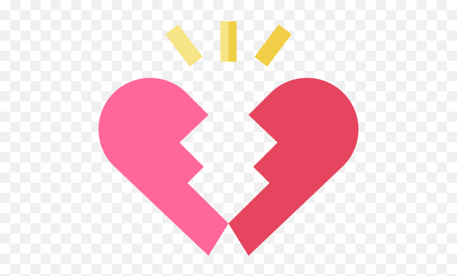 Corazón Roto - Iconos Gratis De Día De San Valentín Emoji,Emojis De Corazon Roto