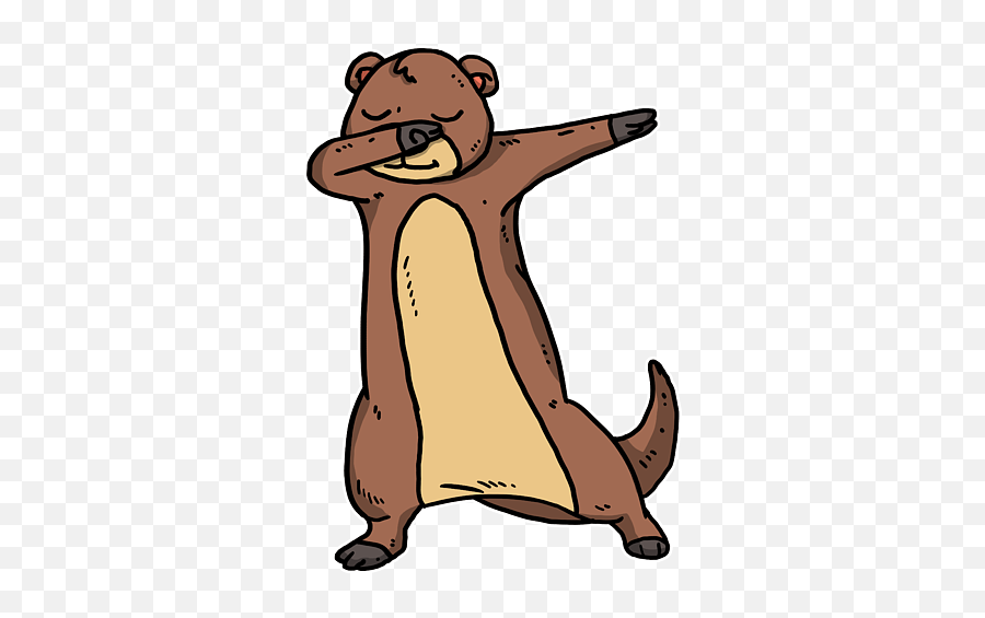 Funny Dabbing Otter Dab Sea Animal Lover Gift T - Shirt For Emoji,Otter Sticker Emoji