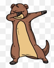 Funny Dabbing Otter Dab Sea Animal Lover Gift T - Shirt For Emoji,Otter Sticker Emoji