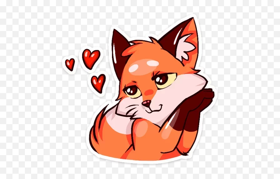 Telegram Sticker From Pack Emoji,Foxface Emoji