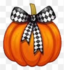Pumpkin Argyle Pattern Black Sticker - Gourd Emoji,Emoji Pumpkin Patterns