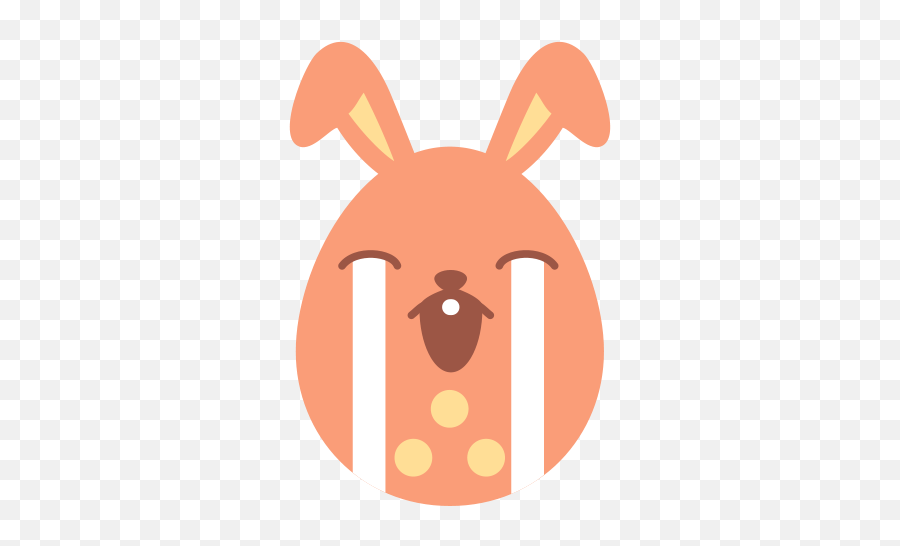 Cry Bunny 1 Free Icon Of Easter Egg Bunny Icons - Happy Emoji,Easter Bunny Emoticon Free