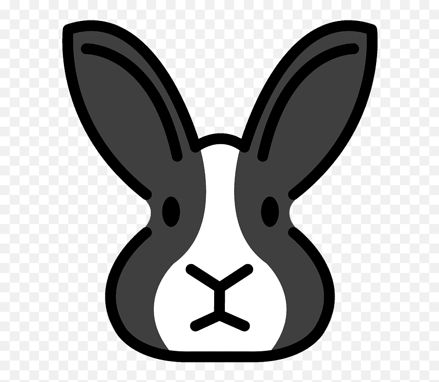 Rabbit Face Emoji Clipart - Rabbit,Mouse Bunny Hamster Emoji
