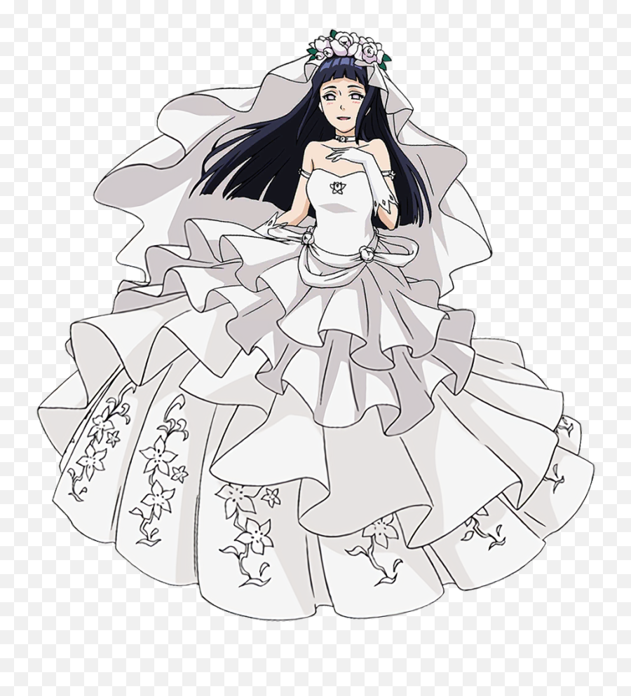 Hinata Wedding Dress Render Naruto Online - Renders Aiktry Hinata In A Dress Emoji,Wedding Dress Emoji