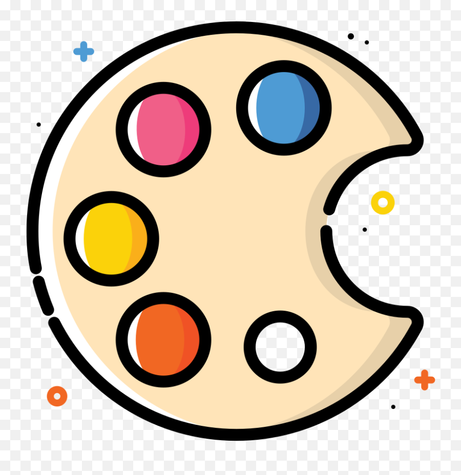 Painting Palette Icon - Paint Palette Png Icon Emoji,Palette Emoji
