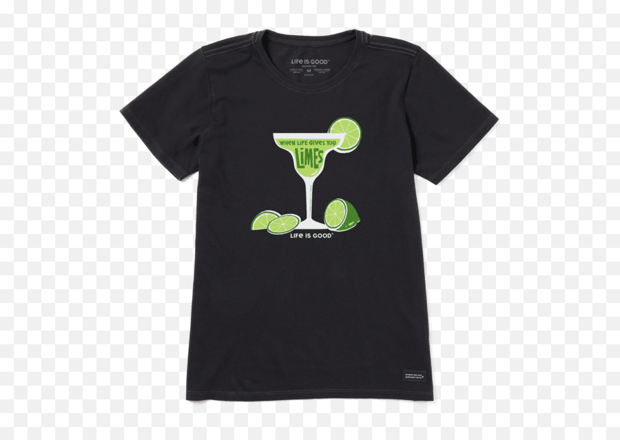 Life Gives You Limes Crusher Tee - Short Sleeve Emoji,Emoji 2 Margarita Answer