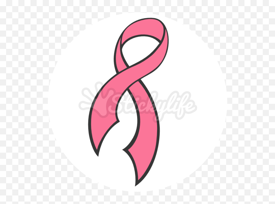 Breast Cancer Ribbon Temporary Tattoo - Cancer Ribbon Design Tattoos Emoji,Breast Cancer Ribbon Emoji