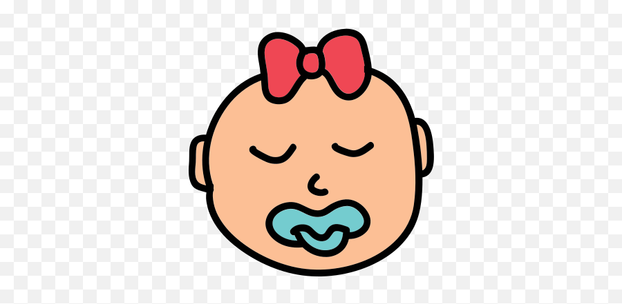 Sleeping Baby Girl Icon U2013 Free Download Png And Vector - Icon Baby Pnj Emoji,Sleeping Emoji Clipart