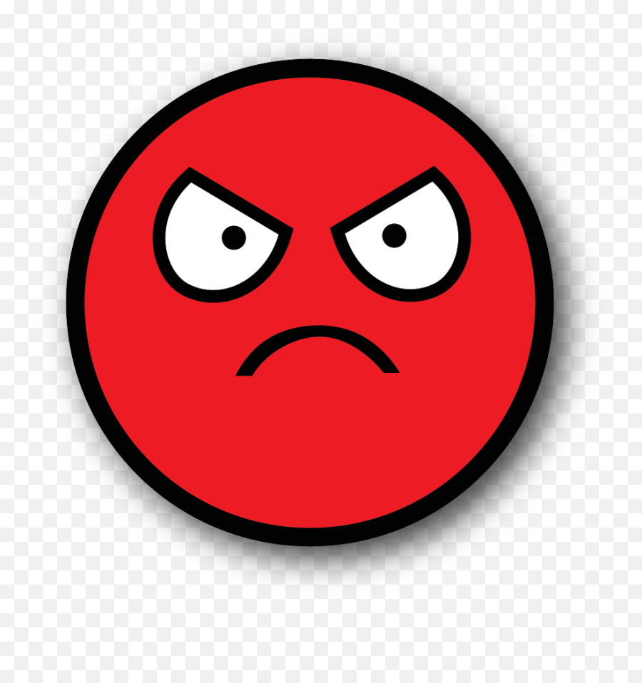 Jdm Frown - Angry Red Ball Transparent Emoji,Racing Emoticon