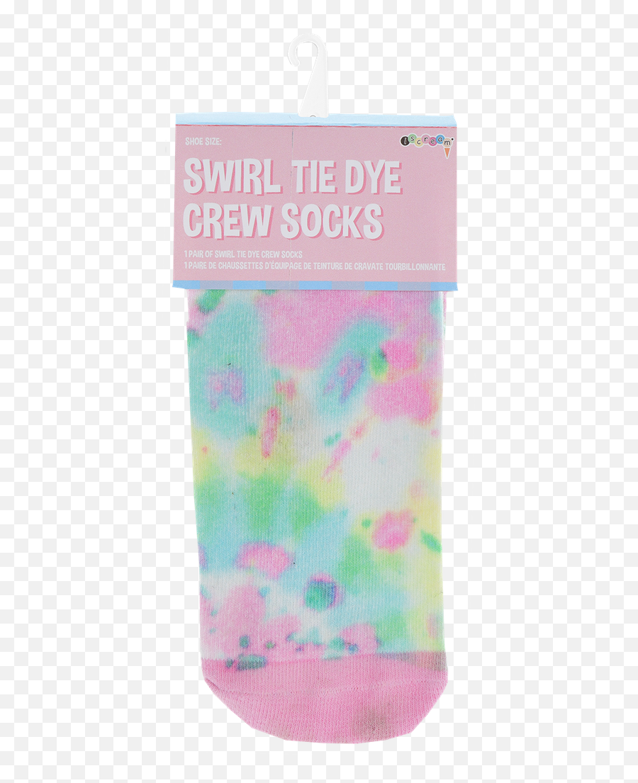 Swirl Tye Die Crew Socks - Girly Emoji,Socks With Emojis On Them For Kids