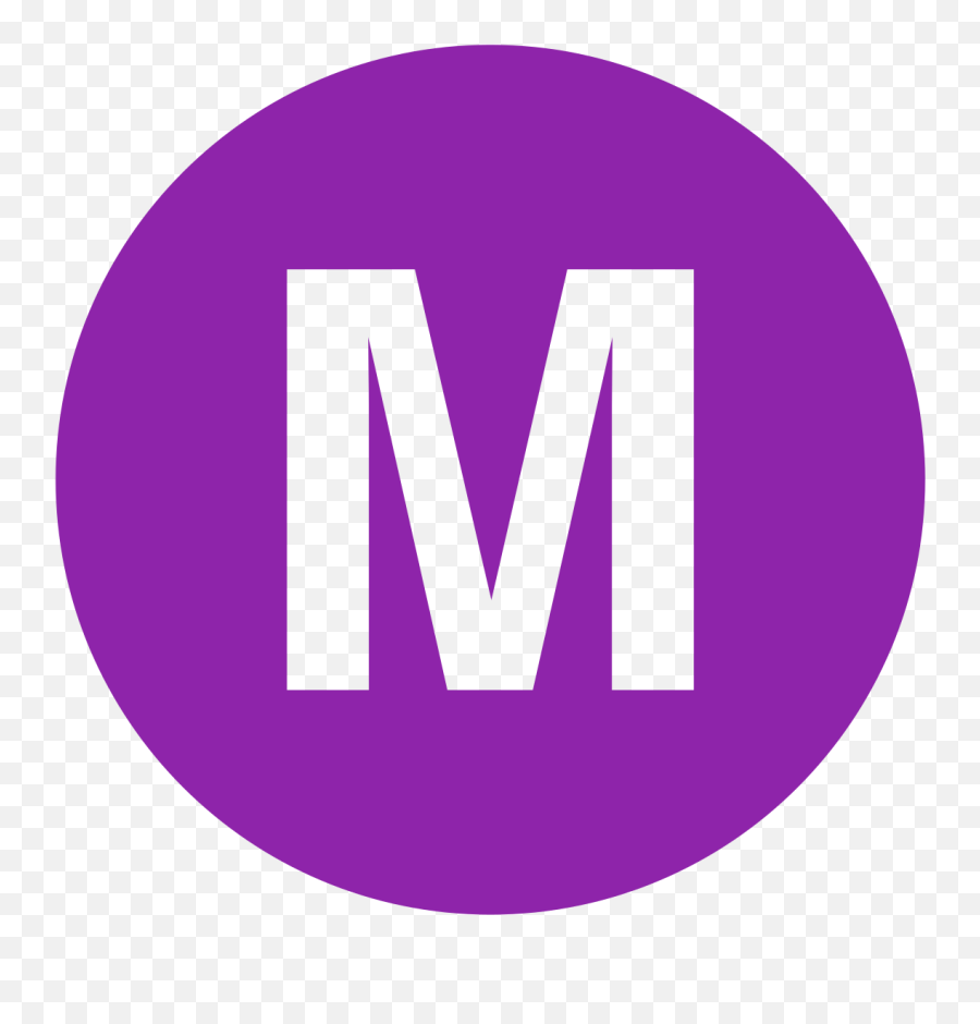Eo Circle Purple Letter - Letter M In A Circle Emoji,Letter Emoji