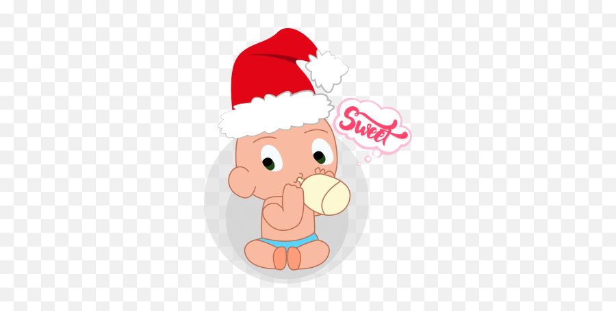 Baby Emoji Mery Christmas By Kien Bui Van - Santa Claus,Christmas Emoji List