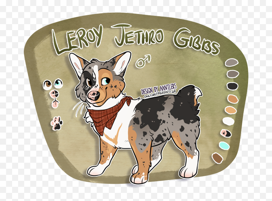 Leroy Jethro Gibbs - Elikau0027s Things Northern Breed Group Emoji,Canine Anthro Emotion
