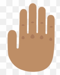 Tono De Piel Medio Dorso De La Mano - Vector Gloves Emoji,Mano Levantada Emoticon
