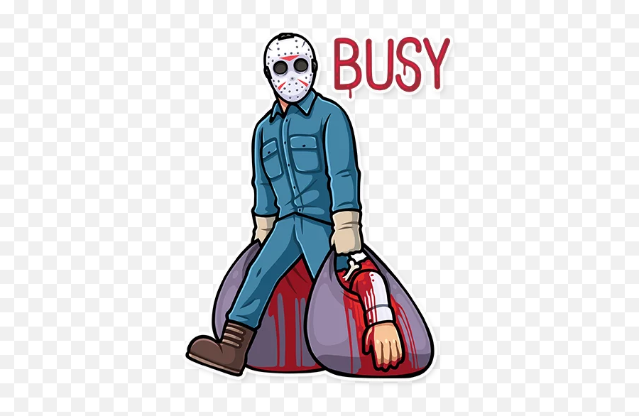 Telegram Sticker - Jason Voorhees Sticker Whatsapp Emoji,Jason Friday The 13th Emoji