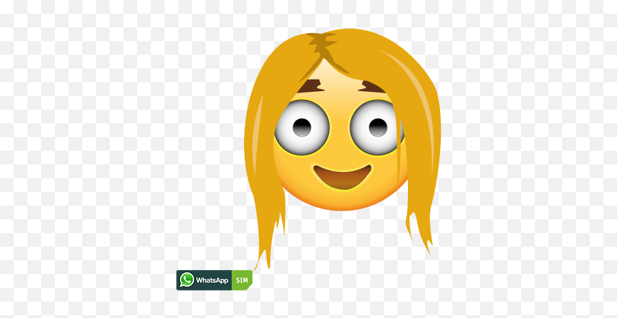 Whatsapp Sim Smiley Creator - Happy Emoji,Blonde Emoji