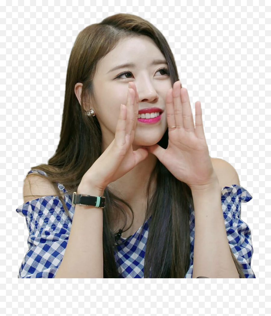 Mijoo Lovelyz Lovelyzmijoo Kpop Girl Sticker By - Girl Shouting Png Emoji,Emoji Girl Bracelet