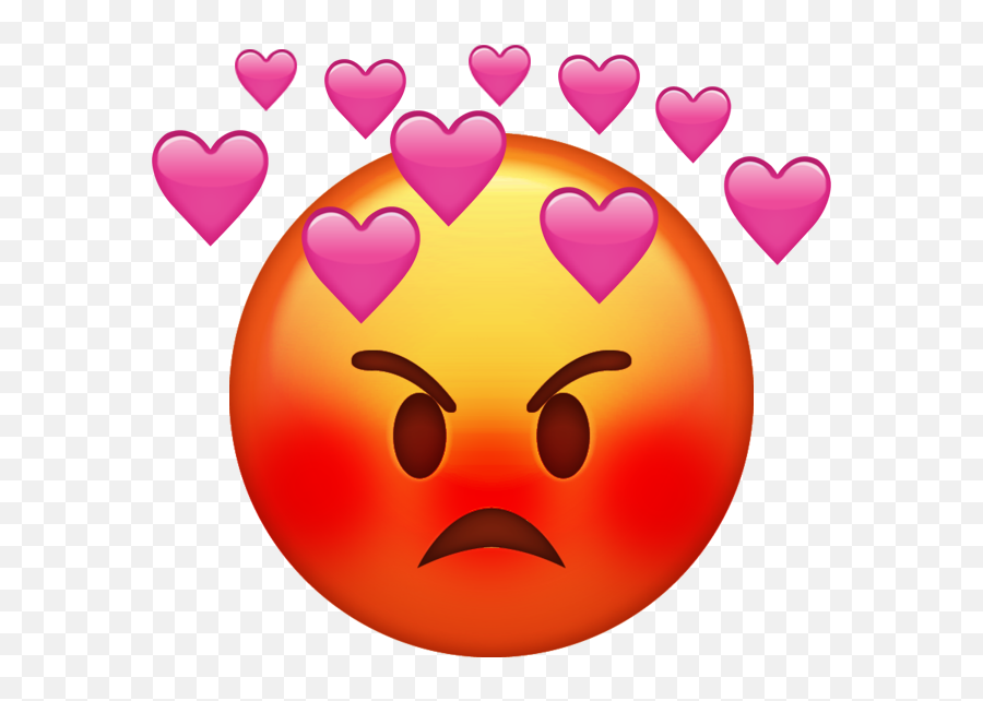 Heart Anger Emoji Png Transparent Hd Photo Png Mart - Angry But Love Emoji,Orange Heart Emoji