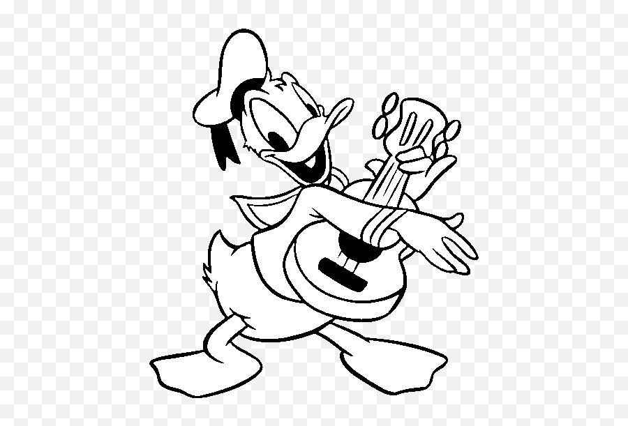 Outline Of Duck - Clipartsco Emoji,Donald Duck Emoji Coloring Pages