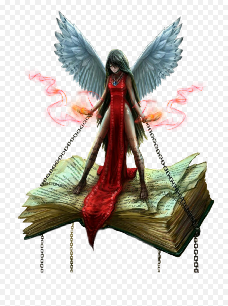 Angel Magicalgirl Book Flyinglights - Book Spirit Fantasy Art Emoji,Angel Book Emoji