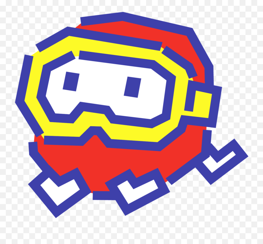 Pooka - Dig Dug Artwork Clipart Full Size Clipart Emoji,Squeegee Emoticon