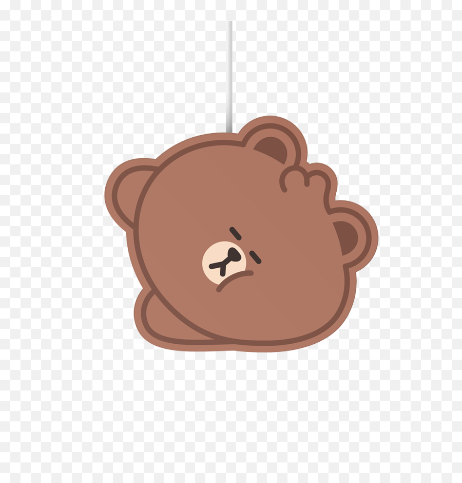 Line Friends Meets Thecoopidea Wireless Charging Pad - Mini Brown Emoji,Teddy Bear Aesthetic Emoji