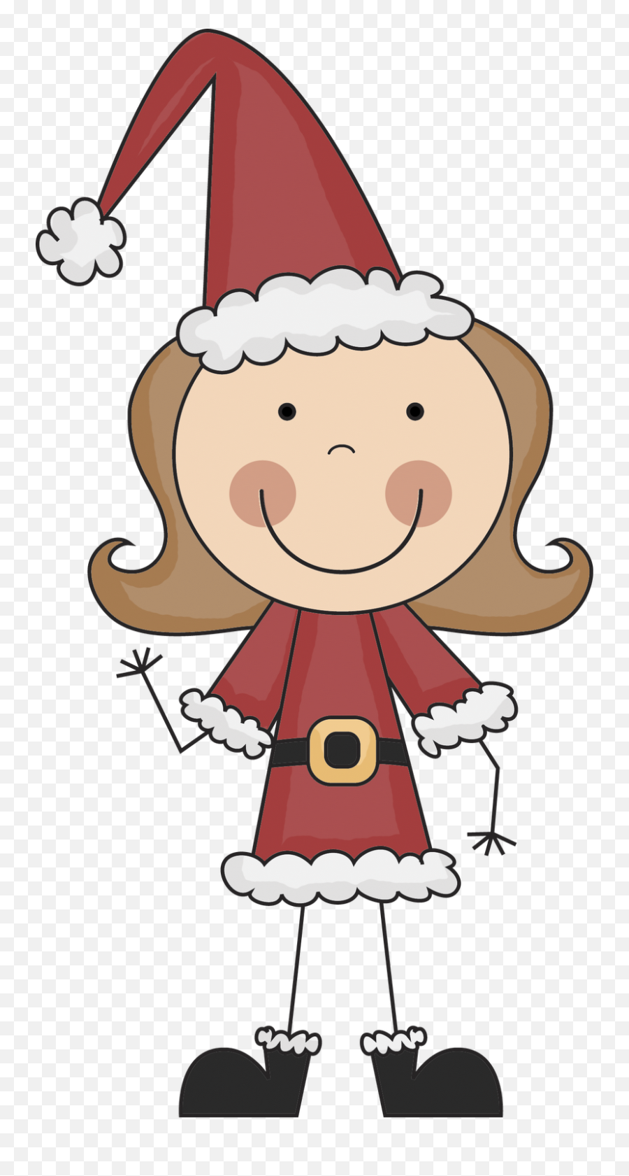 Girls Clipart Christmas Girls Christmas Transparent Free - Cartoon Scrappin Doodles Christmas Emoji,Girl Emoji Wallpaper