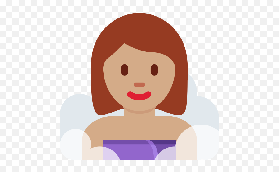 U200d Woman In Steamy Room Medium Skin Tone Emoji,Emoji Smile Rosy Cheeks Eyebrows